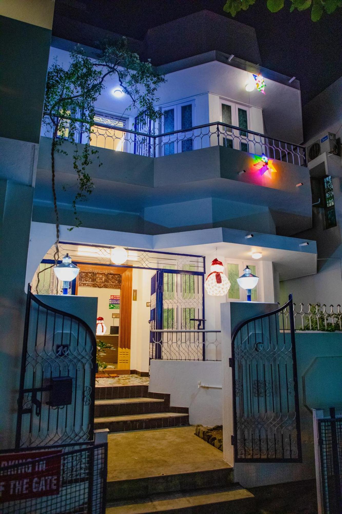 מלון פונדיצ'רי Maison Blanche Near Rock Beach מראה חיצוני תמונה